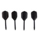 thumbnail image 1 of EeaseMX 4 plumas de dardos de hilo fino transparente, accesorio para dardos, para deportes al aire libre e interior (hilo fino y fino, negro), 1 of 7