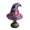 Purple, variant on IFRINID Halloween Bat Witch Hat Lamp, Resin LED Night Light with Purple Glow for Home and Party Decor