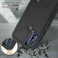 thumbnail image 6 of Dteck Rugged Case for Moto G Pure, 2 in 1 Hybrid Shockproof Hard PC Phone Case for Motorola Moto G Pure / Moto G Power 2022,Black, 6 of 7