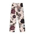 thumbnail image 5 of Bingfone Retro Red Black Roses Mens All Over Print Sleep Pajama Pants-Medium, 5 of 9
