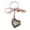 Citrine, variant on Elegant Heart Photo Frame Keychain Crafted From Natural Stone Offering Multiple Color Personalize Romance