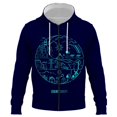 thumbnail image 1 of Sudadera con capucha con cremallera e imagen inteligente de IA impresa en 3D para hombres, mujeres y niños, ropa de calle, jersey de manga larga, chaqueta informal para niños, 1 of 6