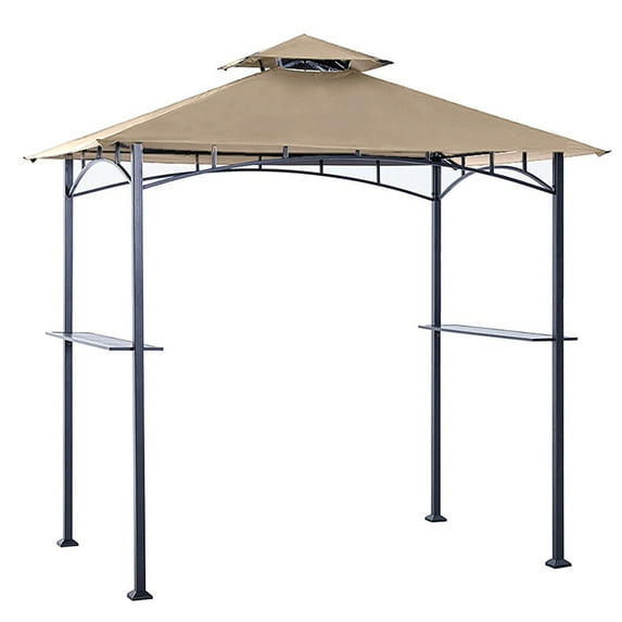 MASTERCANOPY Grill Gazebo Replacement Canopy for Model L-GZ238PST-11 (8x5, Beige)