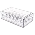 thumbnail image 2 of Egooesam Egg Container, Acrylic Egg Box Transparent, Stackable Egg Holder for Refrigerator Drawer Type, Egg Container for Refrigerator Fridge Organizer, 2 of 9