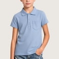 thumbnail image 2 of SDNall Boys Short Sleeve Polos, Solid Performance Polo Shirts, Boys' Collar Polo Tops for School Uniform Golf Travel Everyday Wear 1-15 Years, 2 of 7