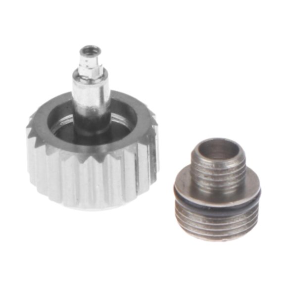 Corona de reloj Juego de corona de reloj Pieza de reloj Reparadores de relojes Relojeros 6 mm con largo argén