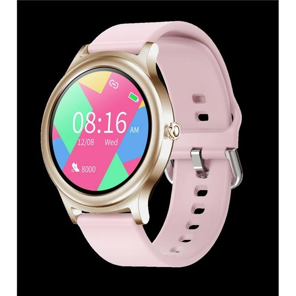 3P Experts TouchTime Round Smart Watch Rose Gold Walmart