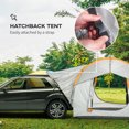 thumbnail image 4 of Outsunny Car Camping Tent with 3 Doors, 2000mm Waterproof, Grey and Orange, 4 of 10