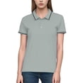 thumbnail image 2 of Negocios Casual Tops Manga Corta Solapa Botón Abajo Camisa para las Mujeres, Suave Transpirable de Punto de Verano para la Oficina Y el Uso Diario, 2 of 6