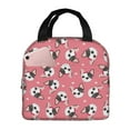 thumbnail image 1 of Fotbe French Bulldog Face Bolsa Térmica con Estampado y Forro de Aluminio Grueso Bolsa de Almuerzo con Bolsillo Frontal para Hombres y Mujeres, Ideal para Trabajo, Escuela, 1 of 8