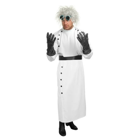 Halloween Mad Scientist with Gloves Adult Costume