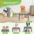 thumbnail image 2 of Soporte elevado para cuencos AIRMX para perros, ajustable con 2 piezas de acero inoxidable, 2 of 8