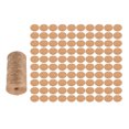 thumbnail image 3 of Etiquetas de papel Kraft de 100 piezas con etiquetas de regalo artesanales de cadena de 100 m, etiquetas colgantes marrones de boda Un 6cm Sunnimix Etiquetas en blanco del favor del banquete de boda, 3 of 8