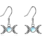 Poplyke March Goddess Amulet Pendant Earrings Sterling Silver Wiccan Pagan Jewelry Women'S
