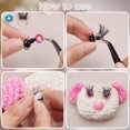 thumbnail image 4 of Craft Eyes Safety Eyes with Eyelashes Amigurumi Eyes Stuffed Animal Eyes Craft Crochet Eyes with Washers, 4 of 9