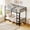 Heavy Duty Bunk Bed, variant on Kdymod Twin over Twin Metal Bunk Bed with Convertible 2-in-1 Design, Metal Bunk Bed Frame with Ladder & Safety Guardrail, Space-Saving for Teens and Adults, Black