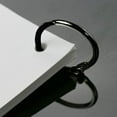 thumbnail image 3 of Loose Leaf Rings Binder Rings 3 Inch Black Nickel Plated Steel Book Rings Album Rings (10 Pack), 3 of 4