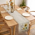 thumbnail image 3 of Table Runner 72 Inches Long for Kitchen Dining, Sunflower Dresser Scarf Farmhouse, Dining Table Decorations for Wedding/Parties, Vintage Botanical 18 x 72 In, 3 of 8