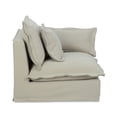 thumbnail image 3 of Moe's Home Collection Olivia Right Arm Facing Sand Fabric One Arm Chairs, 3 of 6