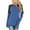 Blue-Gray, variant on Women's Casual Long Sleeve Tunic Tops Crew Neck Color Block Blouses