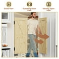 thumbnail image 4 of 32" x 42" Solid Wood Café / Saloon Door Dual Partition Door Porch Entrance Door, 4 of 7