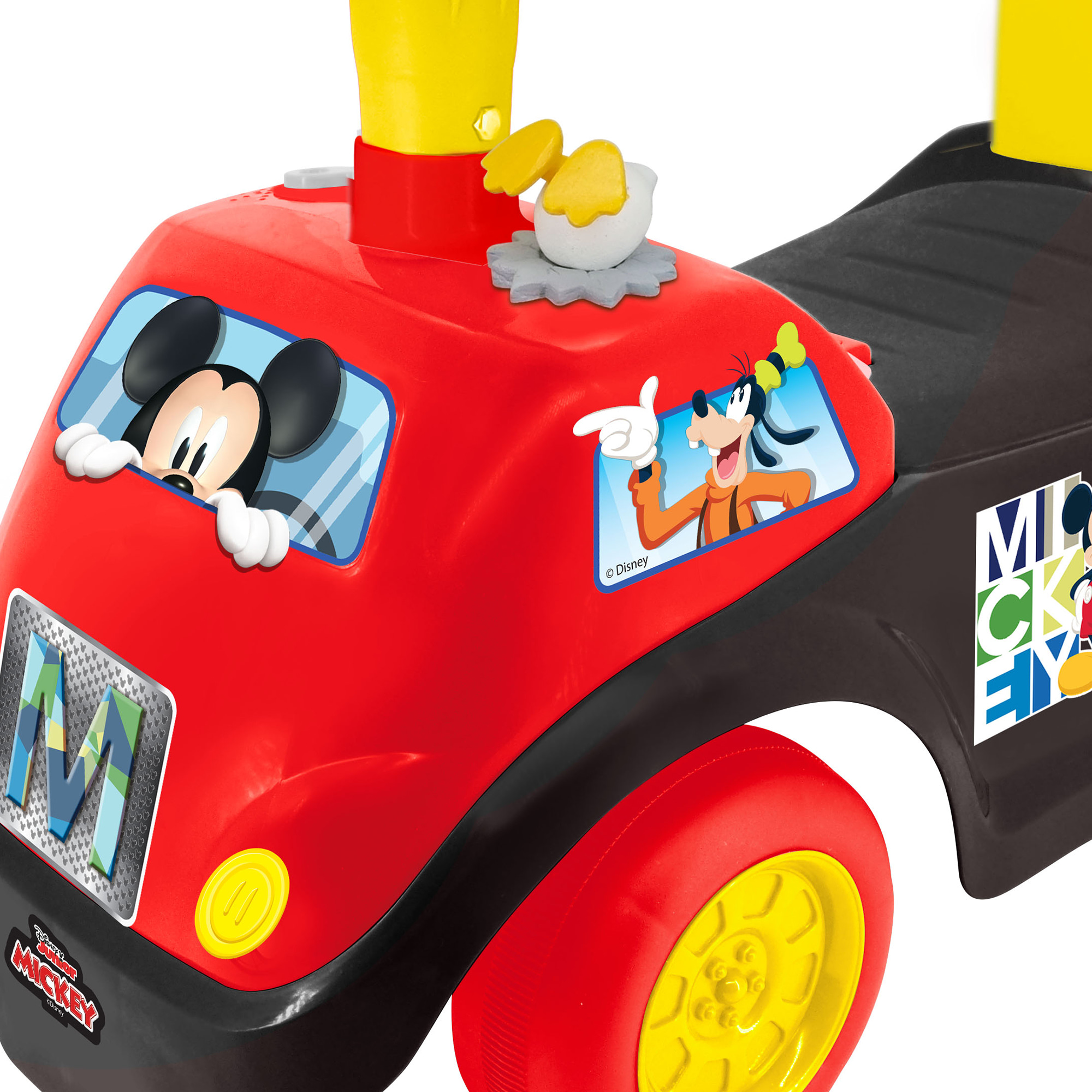 Kiddieland Disney Lights 'N' Sounds Ride-On: Mickey Mouse Kids Interactive Push Toy Car, Foot To Floor, Toddlers, Ages 12-36 Months - image 5 of 5