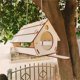 thumbnail image 5 of Comedero Para Pájaros, Casa Para Pájaros, Kit De Montaje Diy Hecho De Madera Auténtica, Colgante De Madera Para Casa De Pájaros, Decoración De Jardín Yuarrent PT002253-00, 5 of 6