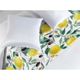 thumbnail image 2 of Nature Bed Runner, Watercolor Style Art Lemons Olives Leaves Pattern on Plain Back, Decorative Accent Bedding Scarf for Hotels Homes & Guest Rooms, Queen, Earth Yellow and Dark Green, by Ambesonne, 2 of 3
