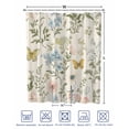 thumbnail image 4 of Split Shower Curtain for Transfer Bench, Wildflowers Fabric Shower Curtains for Bathroom, Spring Flowers Plants Farmhouse Pastoral Tub Sliding Transfer Bench Waterproof Bath Curtains 72"x72", 4 of 9