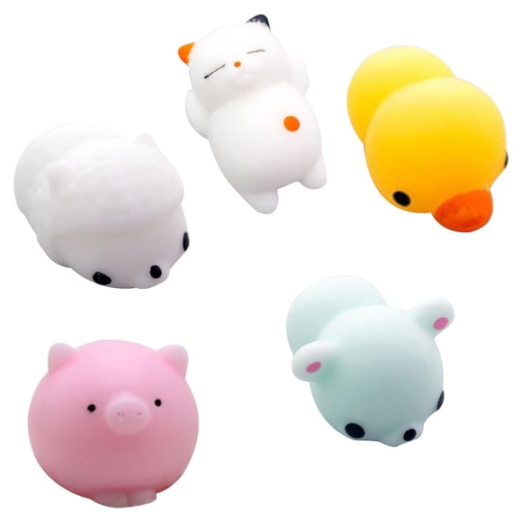 5 Pack Slow Rising Squishy Toys Stress Relief Sensory Fidget Set Anxiety Reduction Tactile Therapy Office Home Relaxation For Kids Adults