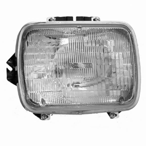 KAI New Standard Replacement Driver Side Headlight Lens And Housing, Fits 1984-2001 Jeep Cherokee