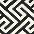 thumbnail image 4 of SAFAVIEH Four Seasons Mihail Geometric Maze Polyester Area Rug, Ivory/Black, 5' x 8', 4 of 5
