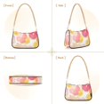 thumbnail image 7 of FORMRS Womens Shoulder Bag with Chain Strap Clutch Purse Cute Tote Handbag, Pink Floral Orange, 7 of 7