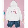 thumbnail image 3 of Monster Kids In Love Hoodie Juniors -Image by Shutterstock,  x-Large, 3 of 4