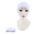 thumbnail image 1 of 2pcs Cómodo Casquillo de La Redecilla de La Peluca Estiramiento Del Forro Del Casco Deportes - Blanco Baoblaze Casas de cúpula de Spandex, 1 of 8