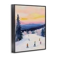 thumbnail image 2 of Stupell Industries Farmhouse Snowy Mountain Skiers at Sunset Black Framed Giclee Art, 11 x 14, by The Prints Vibe, 2 of 8