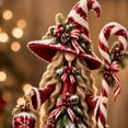 thumbnail image 3 of Christmas Forest Witch Resin Tabletop Figurine, Snowy Pine Tree Dress Witch Statue with Staff, Winter Holiday Mantel Shelf Decor for Home Party 1PC, 3 of 5