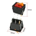 thumbnail image 2 of Double Position Boat Rocker Switch 220V Neon Red Orange Toggle Switch for Boat Car  ON/OFF AC 250V/15A 125V/20A 2pcs, 2 of 4