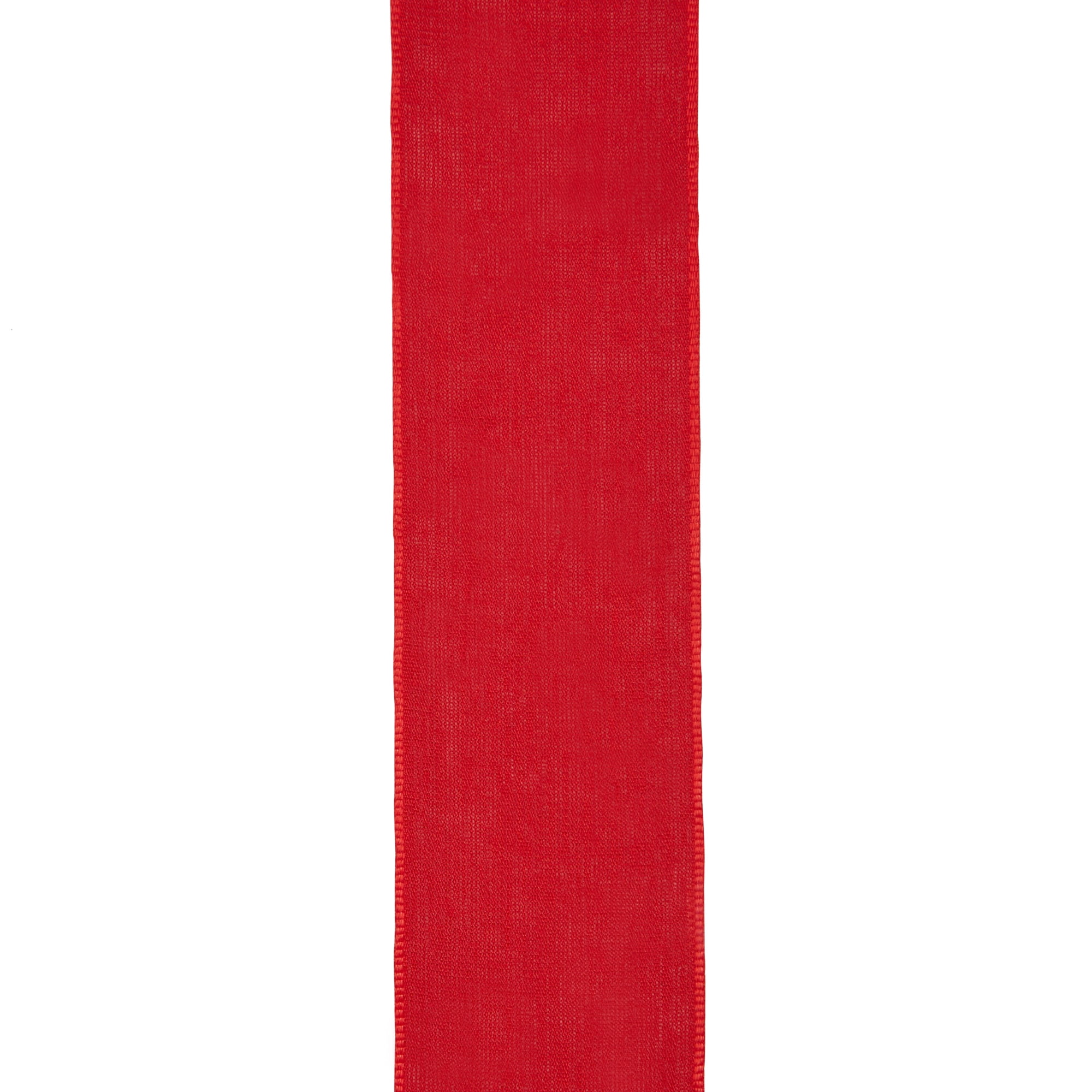 Offray Ribbon Red Polyester Ribbon, 3.2" x 3.13"