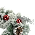 thumbnail image 4 of Northlight Heavily Flocked Pine with Ornaments Artificial Christmas Wreath - 24" - Unlit, 4 of 6