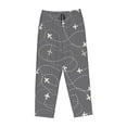 thumbnail image 4 of Balery Airplane Routes Around The World print Women's Pajama Pants,Ultra Lightweight Pjs,Lounge Pant-XX-Large, 4 of 9