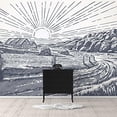 thumbnail image 2 of Idea4wall 4pcs Pencil Drawing Peel and Stick Wallpaper Removable Wall Murals Large Wall Stickers for Home Decoration, 66"x24", 2 of 5