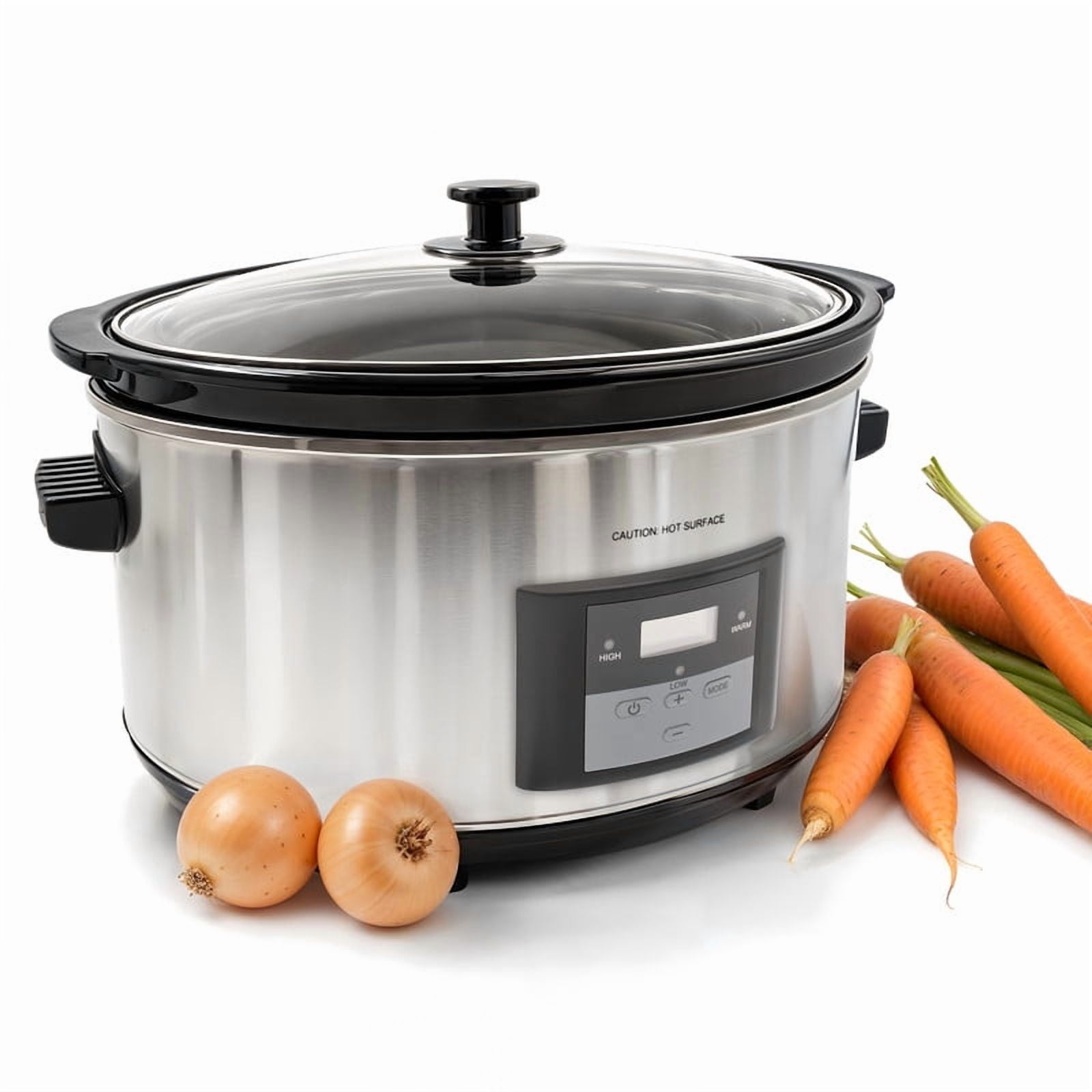 Elite Cuisine MST509 8.5Qt. Stainless Steel Digital Slow Cooker
