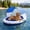 Blue, variant on Dog Pool Float with Canopy 57'' x 39'' Inflatable Dog Water Raft for Lake Pet Swimming Float Lounger with Shade for Small Medium Large Dogs Pet Pool Accessories (Blue)