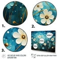 thumbnail image 3 of Designart "Turquoise Calm VIII" Abstract Landscape Wall Art Print, 3 of 5