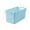 Sky Blue, variant on Qholemyo Plastic Laundry Basket With Silvery Handle For Collection Transport Clothing Suitable For Families Dorms Also Organize Toys Storage Basket Laundry Hamper