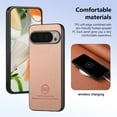 thumbnail image 4 of Dteck Case for Google Pixel 9 Pro XL,Slim Premium Canvas Grain PU Leather,Soft TPU Bumper,Non-Slip Anti-Scratch Shock-Absorbent,Protective Phone Cover for Google Pixel 9 Pro XL,Pink, 4 of 8