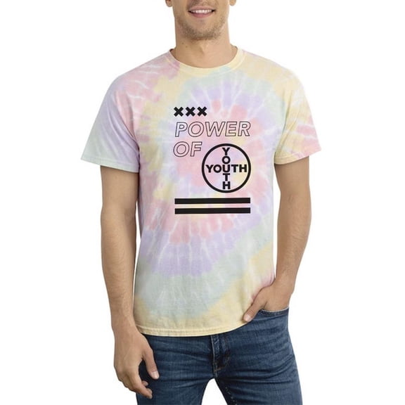 Power Of Youth Cool Banner Tie Dye Spiral Men -Image by Shutterstock, Male Medium
