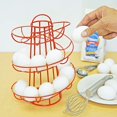 thumbnail image 5 of Southern Homewares Egg Skelter Deluxe Modern Spiraling Dispenser Rack Red, 5 of 6