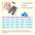 thumbnail image 3 of U·nikaka Newborn Baby Girls Outfits Set Romper Jumpsuit+Pants Leggings+Headband 0-12M, 3 of 7